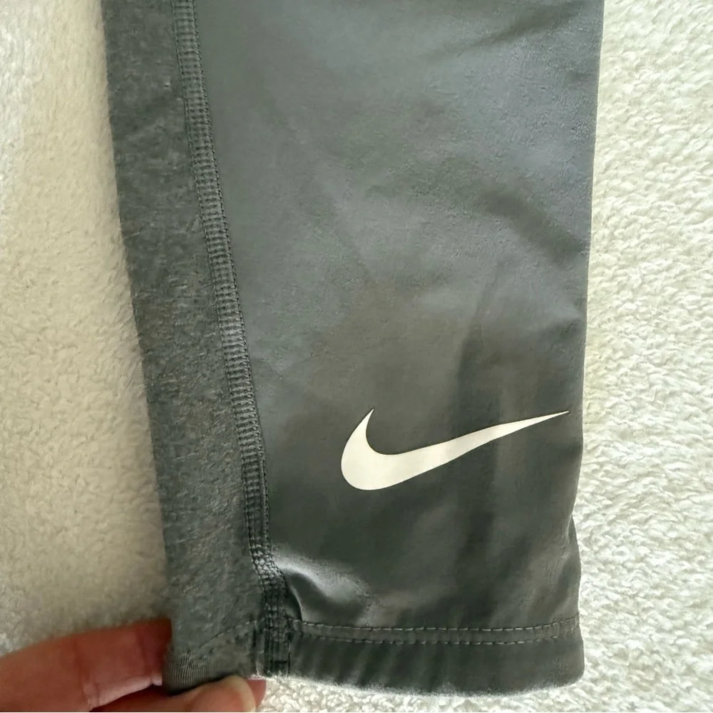 Nike Boys Gray Pro Leggings Large
